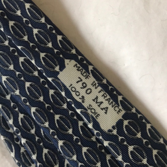 Hermes blue tie - Picture 4 of 4